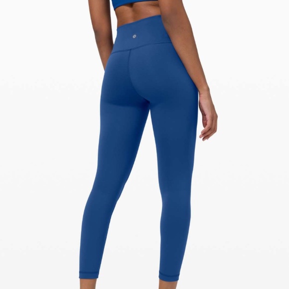 Lululemon Wunder Train High-Rise Tight 25" in Regatta Blue size 6 - Picture 1 of 7